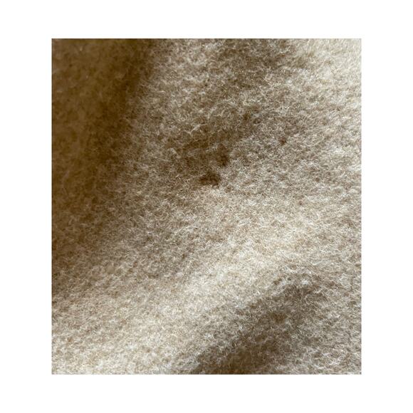 Womens/Unisex Cream Trench OverCoat Single Breasted Buttons PTP 19inches - Picture 5 of 7